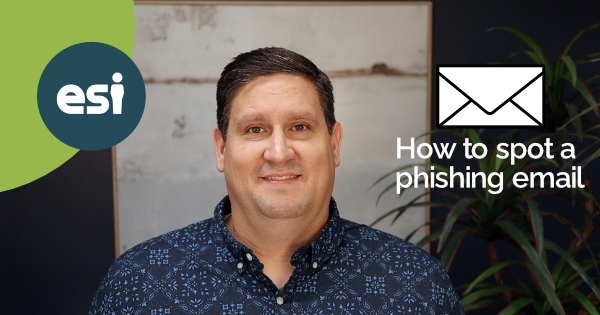 Picture of Mitch with text How to spot a phishing email